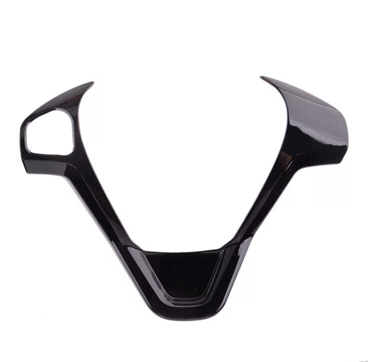 Ford Fiesta MK7 MK7.5 2009-2017 Gloss Black Steering Wheel Trim Cover