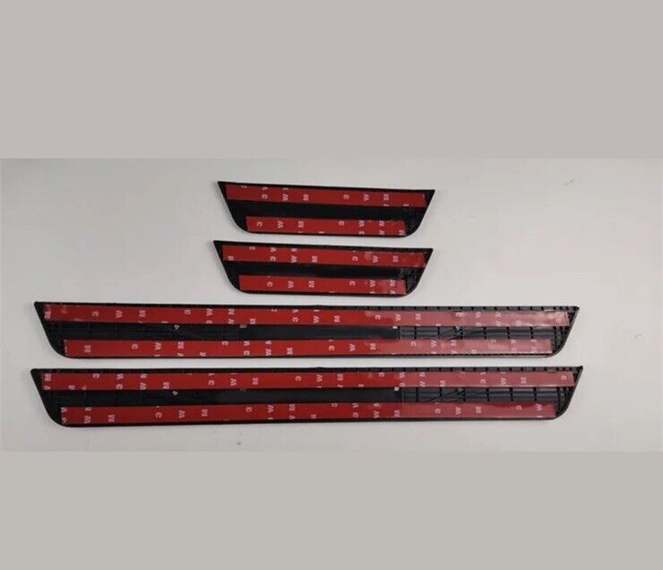 Seat Ibiza Stainless Steel Door Sill Protector Strips Scuff Plates Silver 4pcs