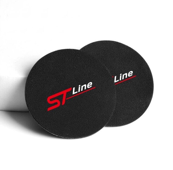 Ford ST Line Anti-Slip Drink Coaster Mat For Ford Fiesta Focus Puma Kuga Mondeo