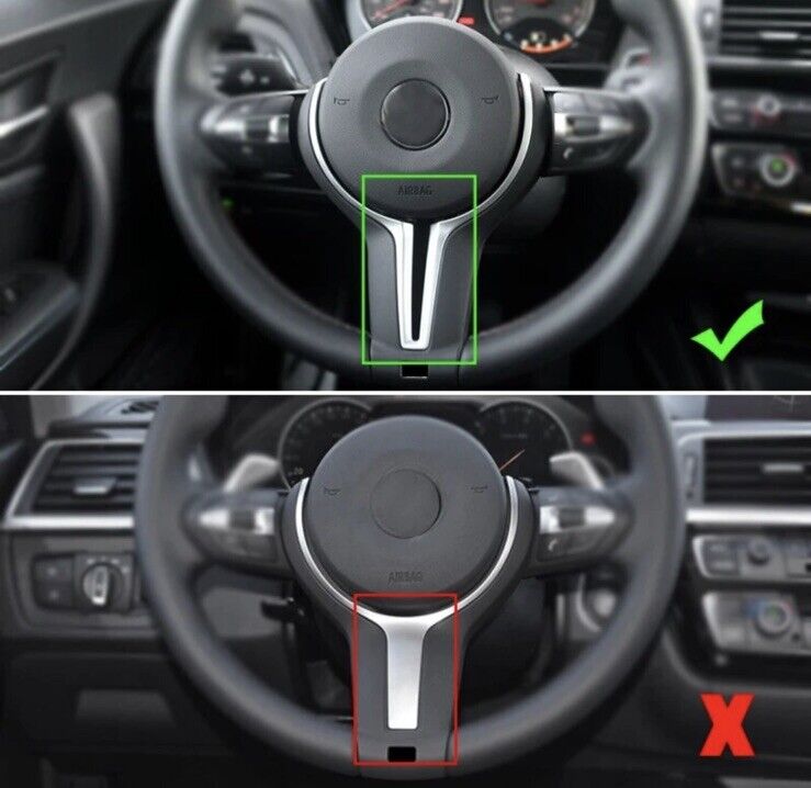 BMW M3 M4 M5 M6 X5M X6M M Performance Gloss Black Steering Wheel Trim Cover