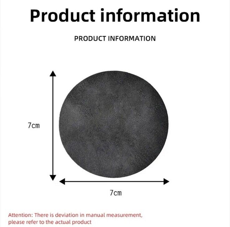 Ford ST Anti-Slip Drink Coaster Cupholder Mat For Ford Fiesta Focus Puma ST 2pcs