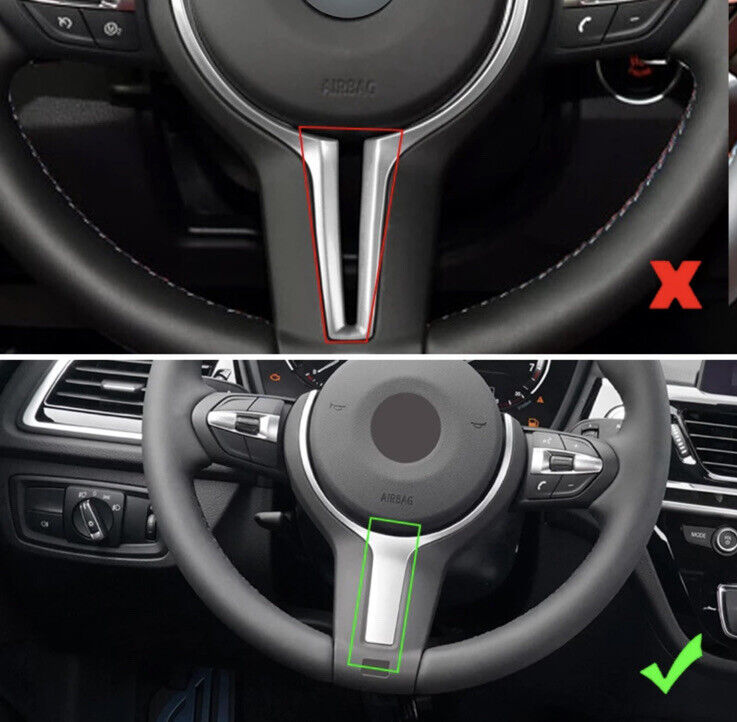BMW 1 2 3 4 5 6 Series M Sport Carbon Fibre Effect Steering Wheel Trim Cover