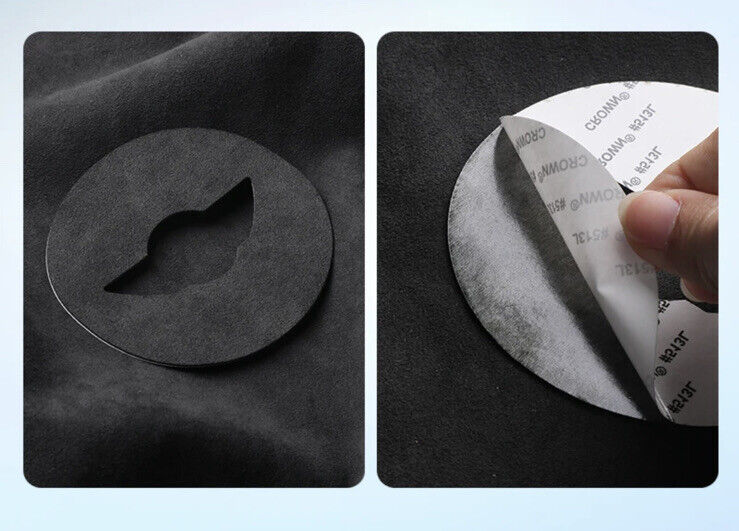 Black Alcantara Central Steering Wheel Trim Cover For Mini Cooper R Series