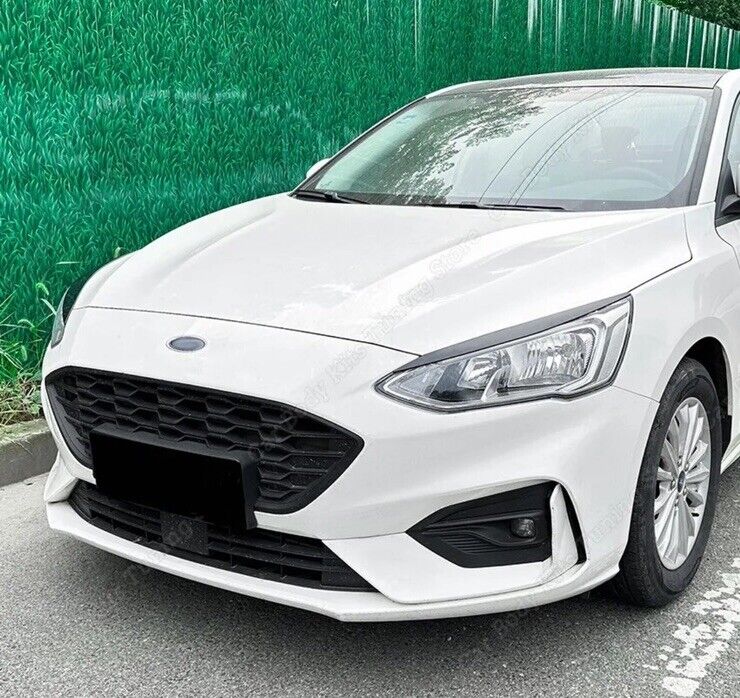 Ford Focus MK4 2019-2021 Gloss Black Headlight Eyelid Eyebrows 2pcs