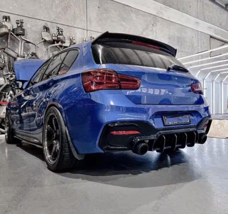 BMW 1 Series F20 F21 2011-2019 Rear Blade Style Diffuser Body Kit Gloss Black