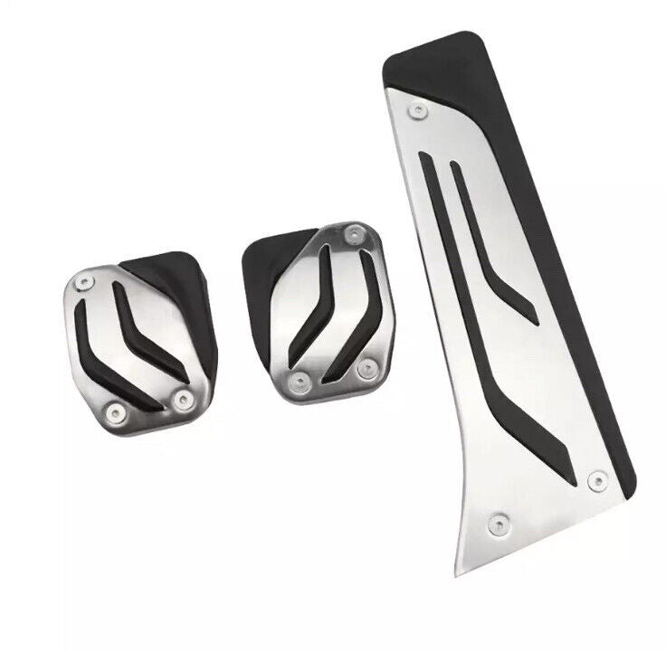 Metal Sport Pedal Covers For BMW 1 2 3 4 Series Manual RHD Gas Brake Clutch Rest
