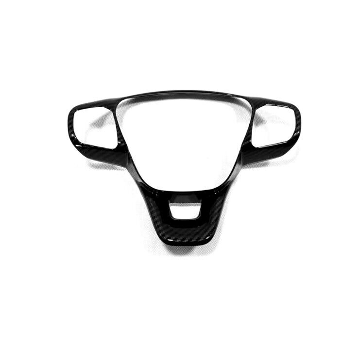 Ford Fiesta MK8 Focus MK4 Kuga Carbon Fibre Effect Steering Wheel Trim Cover