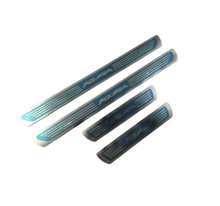 Ford Kuga Stainless Steel Door Sill Protector Strips Scuff Plates Chrome 4pcs