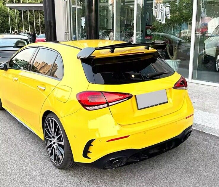 Mercedes A35 A45 AMG W177 Aero Package Kit Wing Spoiler Extension Gloss Black