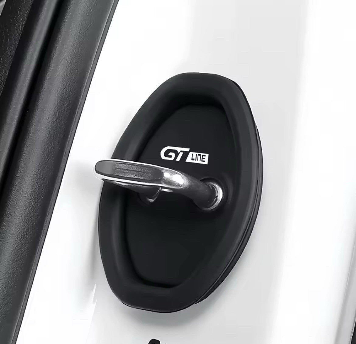 Peugeot GT Line Black Silicone Door Lock Protector Covers 206 207 307 308 3008