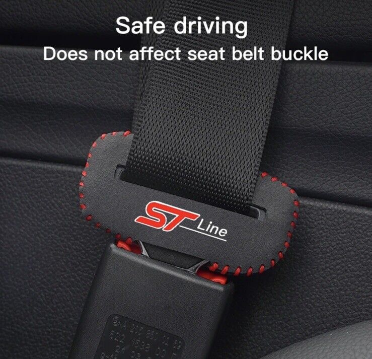 Ford ST Line Seatbelt Buckle Cover For Ford Fiesta Focus Puma Kuga Mondeo