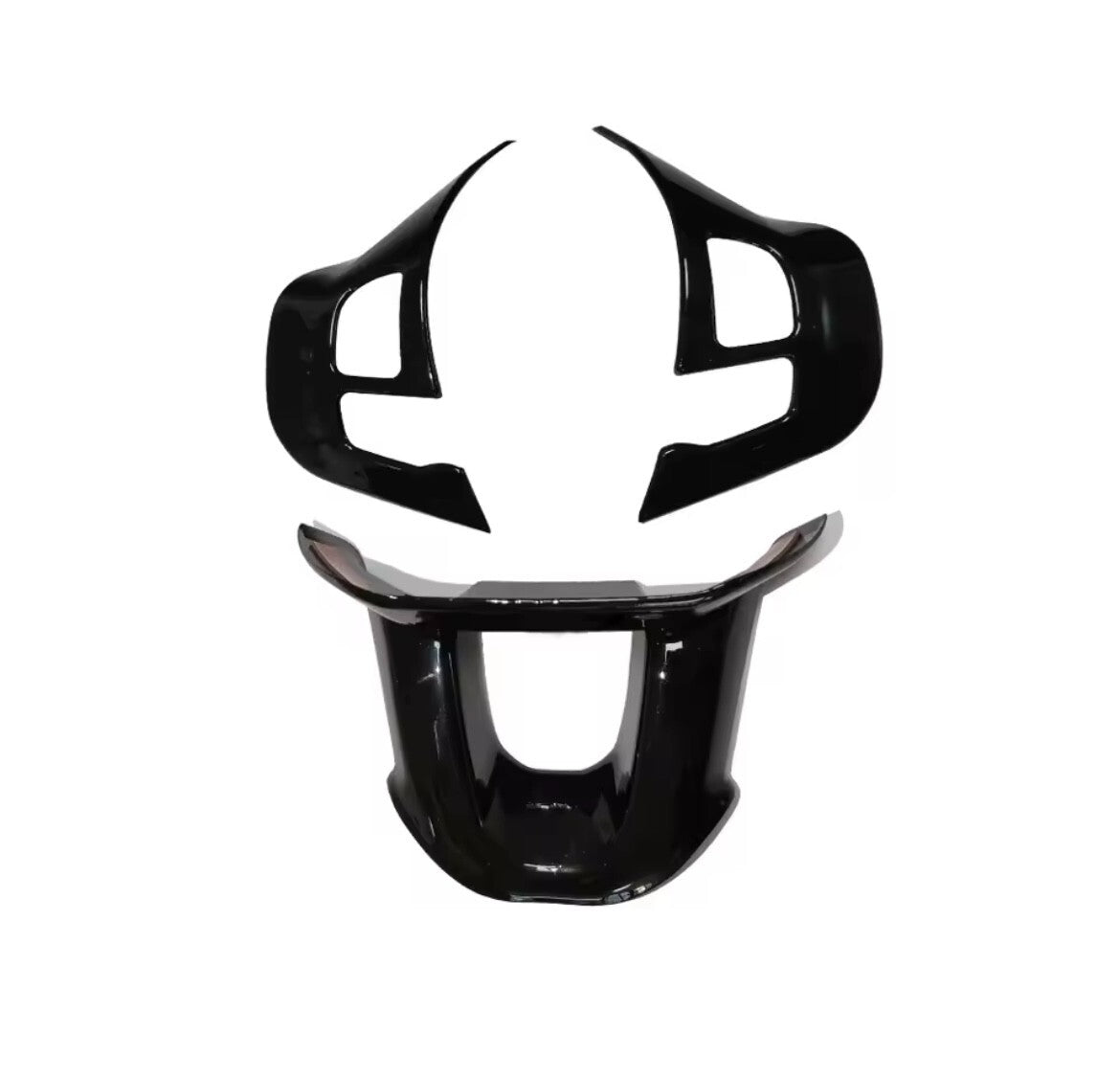 Peugeot 208 T9 2008 Gloss Black Steering Wheel Trim Cover 3pcs