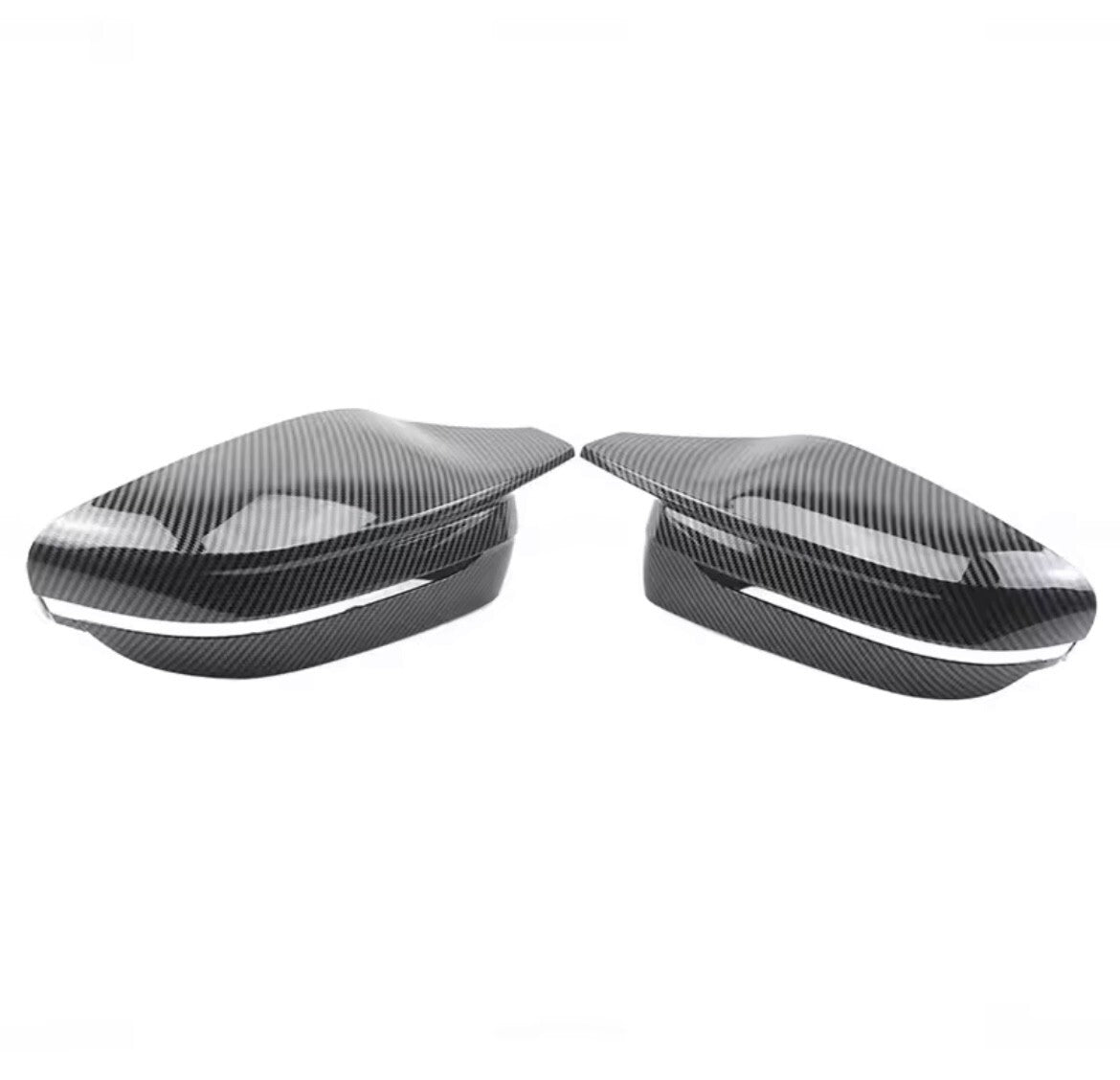 New Models BMW 3 4 5 7 8 Series Carbon Fibre Effect M Style Wing Mirror Caps 2pc
