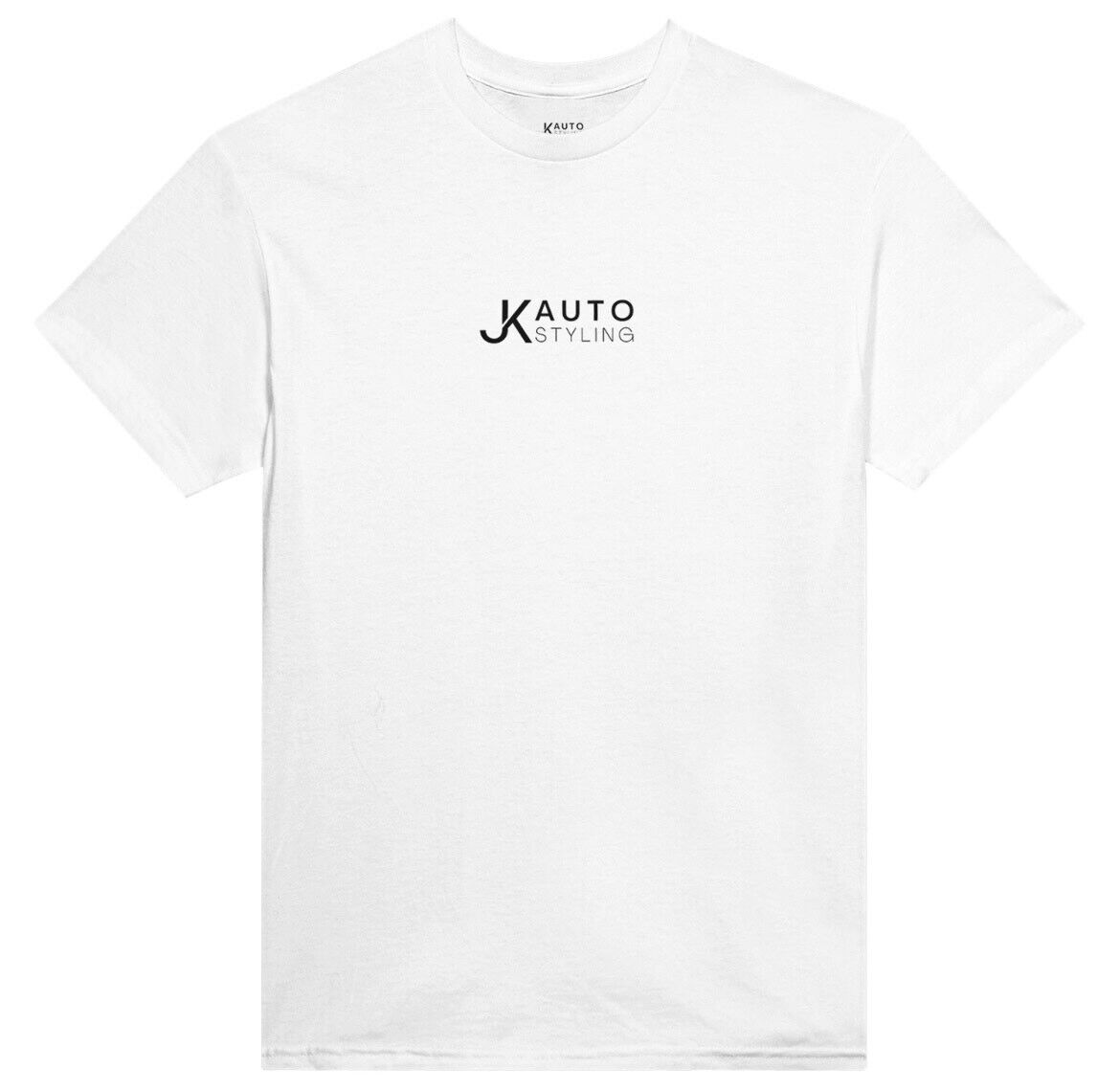 JK Auto Styling Print T-Shirt Heavyweight Crewneck Unisex Black White