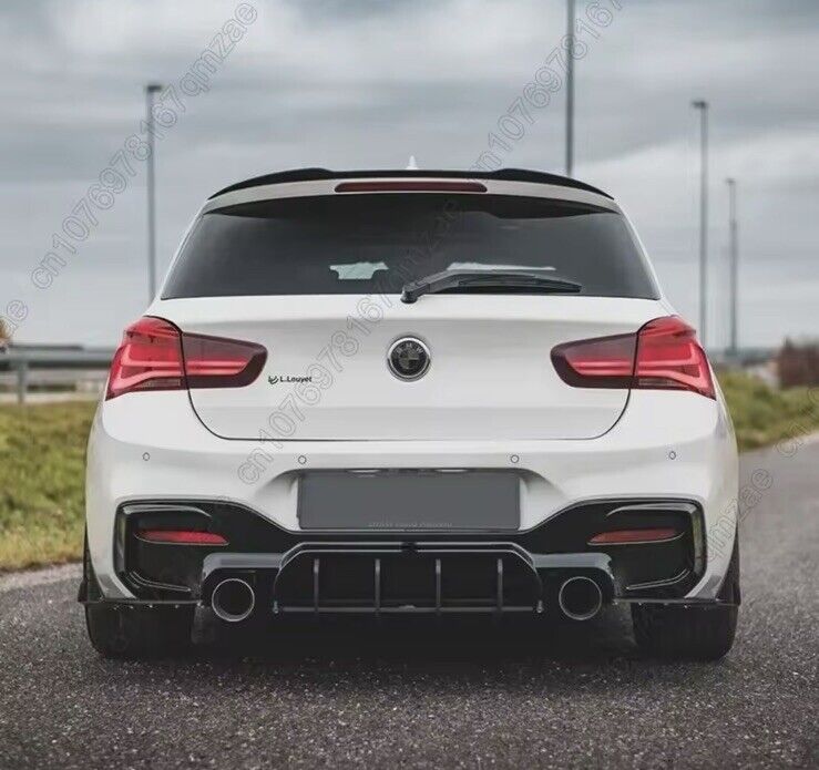 BMW 1 Series F20 F21 2011-2019 Gloss Black Spoiler Extension Rear Wing Lip
