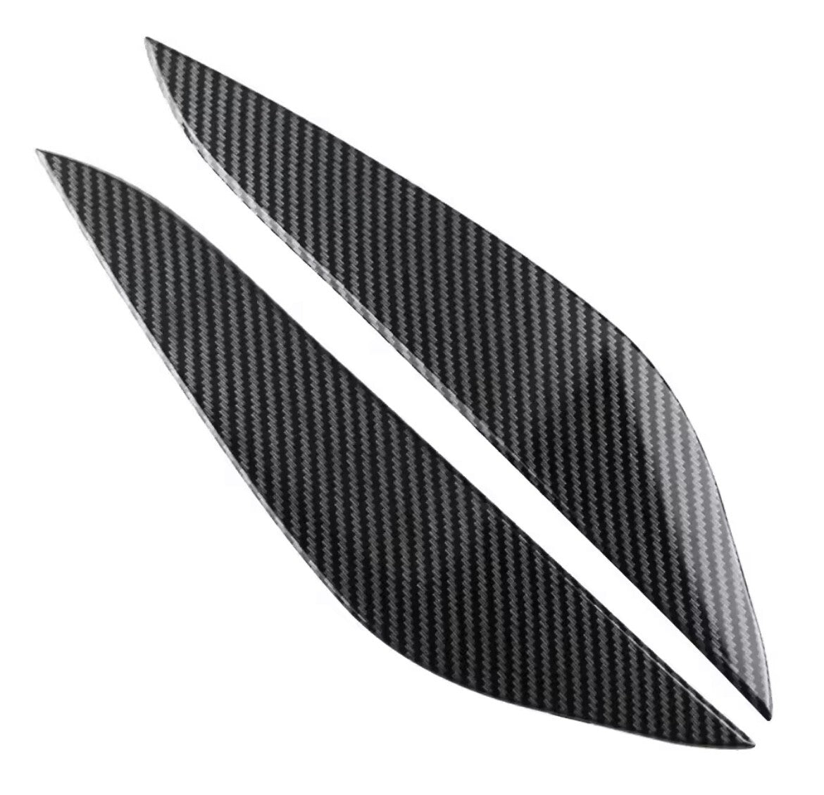 Tesla Model 3 Model Y 2017-2023 Carbon Fibre Headlight Eyelids Eyebrows 2pcs