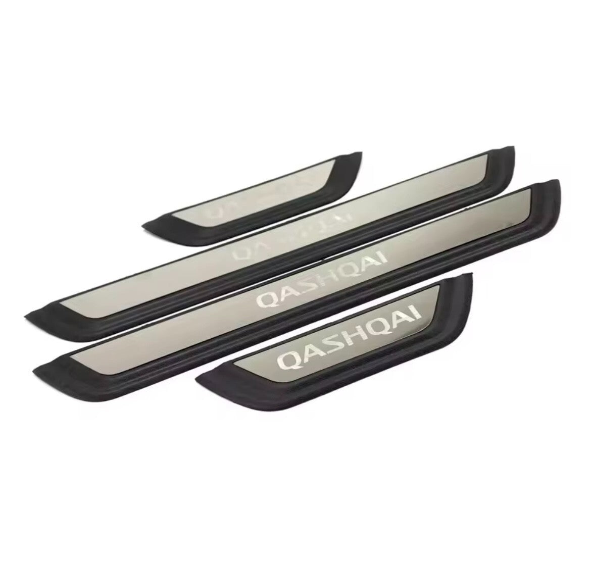 Nissan Qashqai J12 2021-2024 Stainless Steel Door Sill Protector Scuff Plates