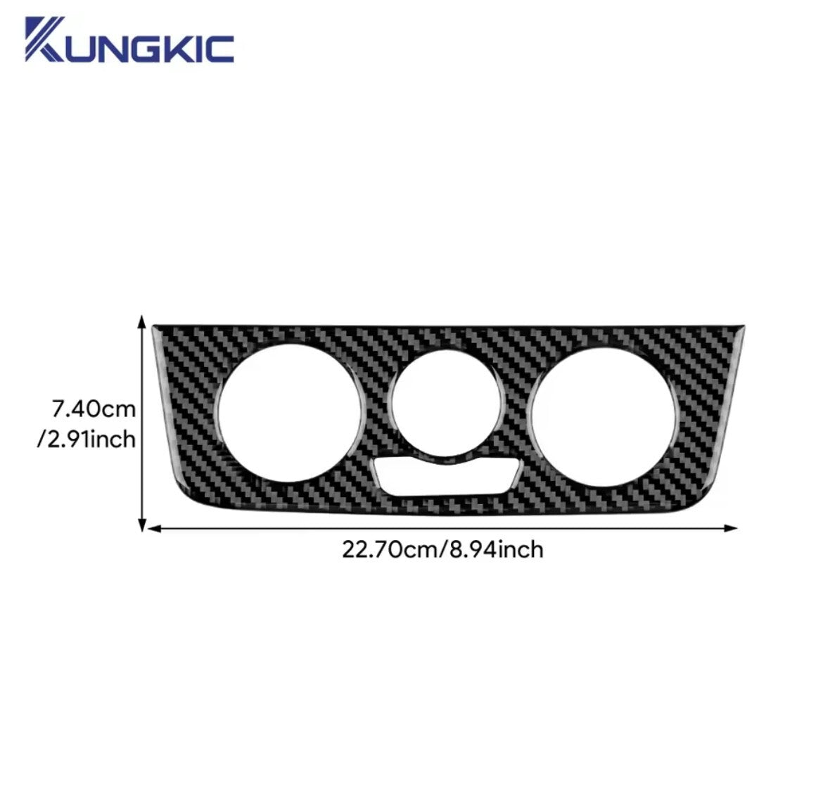 Seat Ibiza 6j 2009-2014 Carbon Fibre Centre Dash Air Con Panel Surround Trim