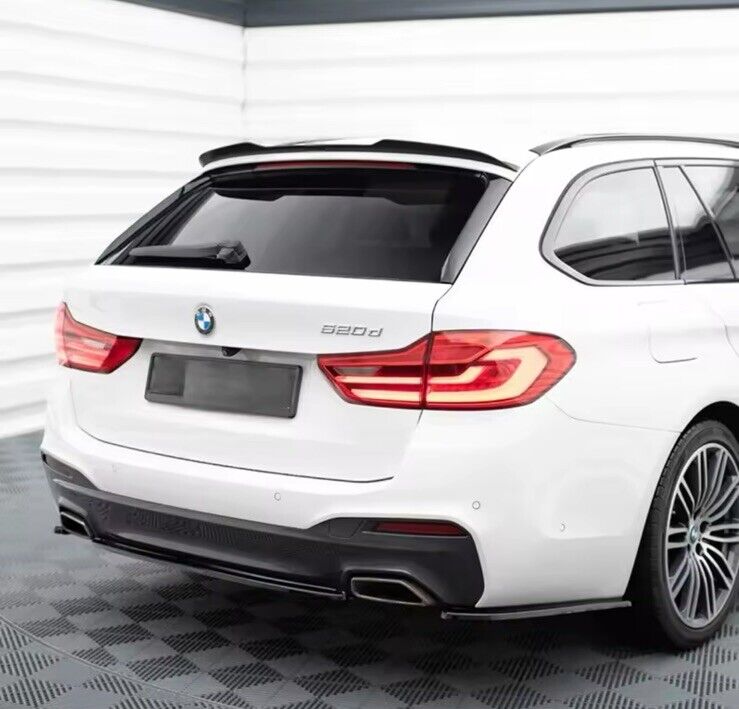 BMW 5 Series Touring G31 2017-2023 Gloss Black Spoiler Extension Rear Wing Lip