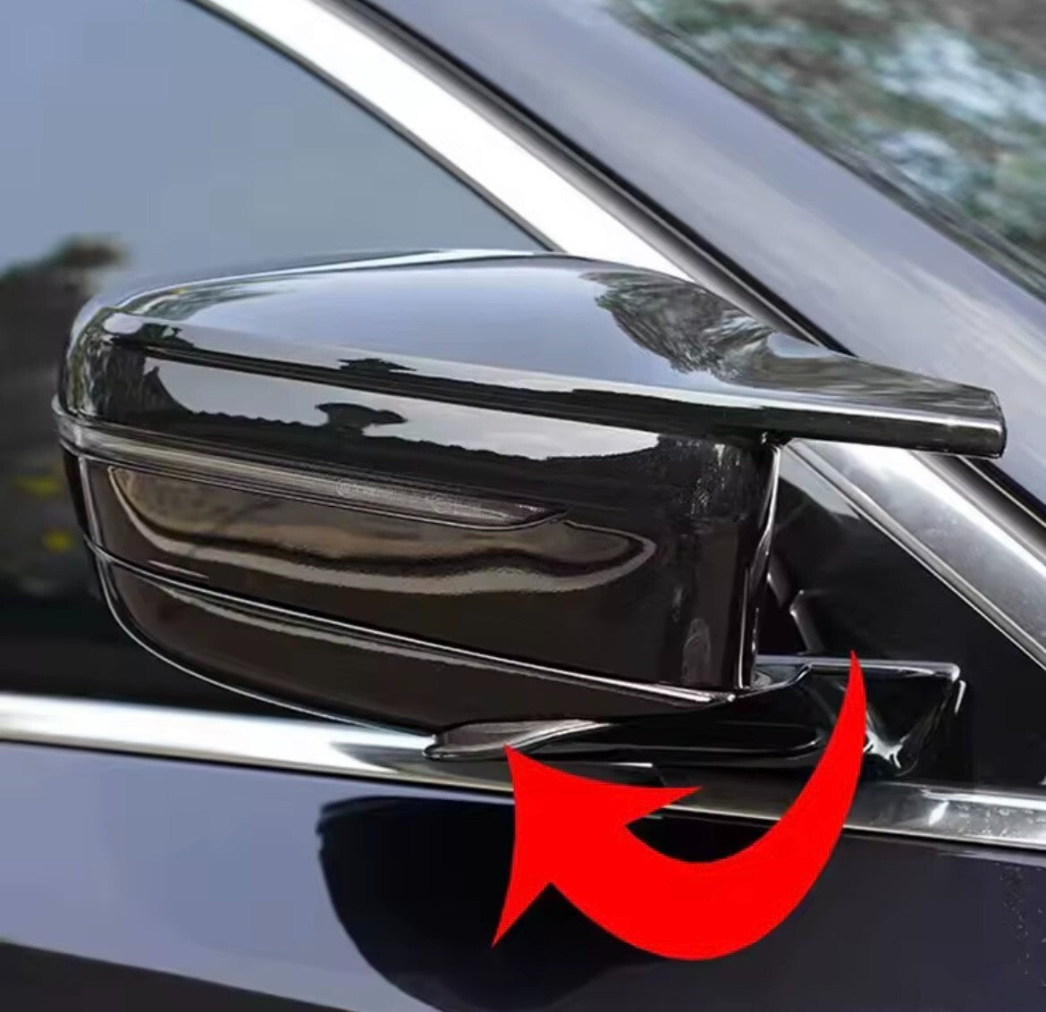 New Models BMW 3 4 5 7 8 Series Gloss Black M Style Wing Mirror Caps Replacement