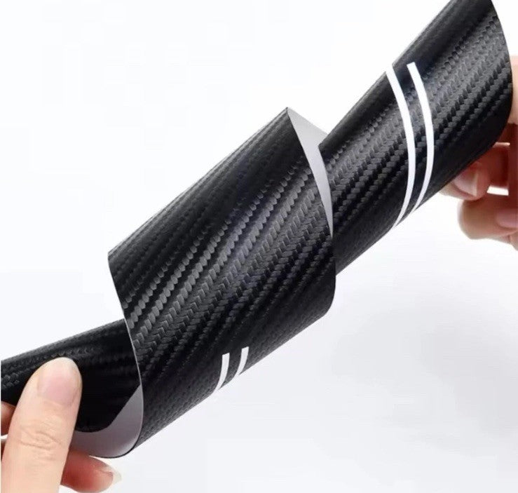 4pcs Renault Clio Car Door Sill Protective Strips Overlays Vinyl Carbon Effect