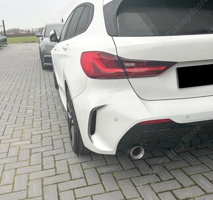 BMW 1 Series F40 2019+ M Sport Carbon Fibre Rear Bumper Side Vent Canards 2pcs
