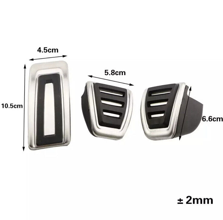 Metal Sport Pedal Covers For Seat Ibiza Ateca Arona Manual Gas Brake Clutch
