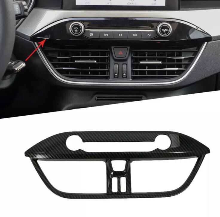 Ford Focus MK4 Carbon Fibre Effect Central Dash Air Con Surround Cover Trim