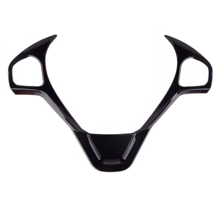 Ford Fiesta MK7 MK7.5 2009-2017 Gloss Black Steering Wheel Trim Cover