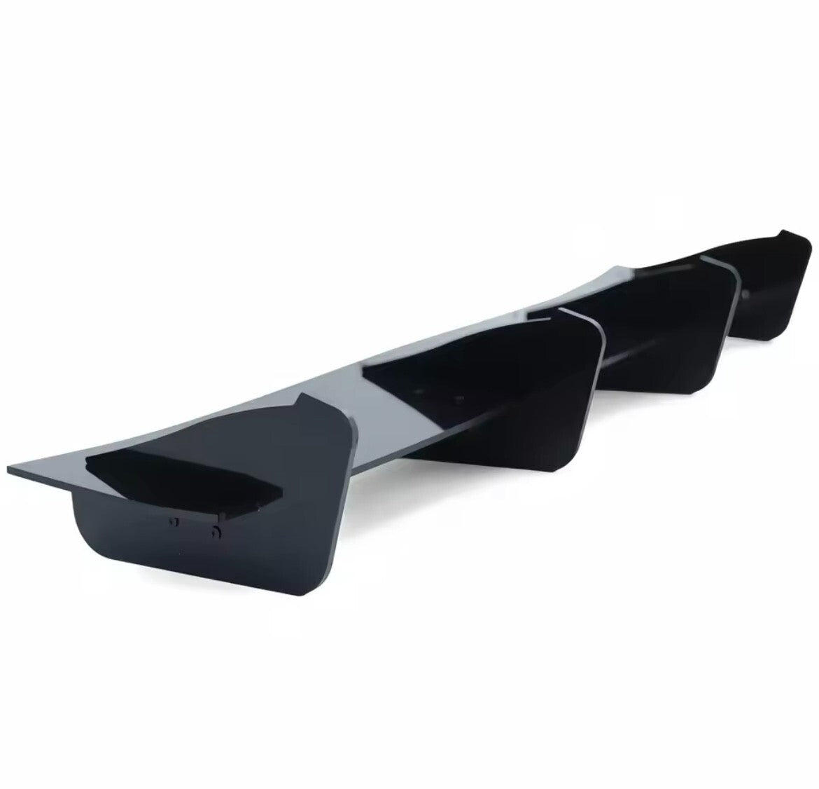 Seat Leon MK3 5F FR Cupra 2012-2016 Gloss Black Rear Bumper Diffuser + Spats Kit