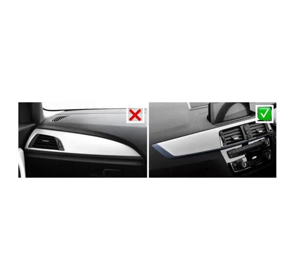 BMW 1 2 Series F20 F21 F22 F23 Black Alcantara Centre Dashboard Trim Cover