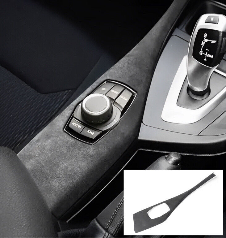 Alcantara Multimedia Panel Cover Trim For BMW 1 Series F20 F21 Interior Styling