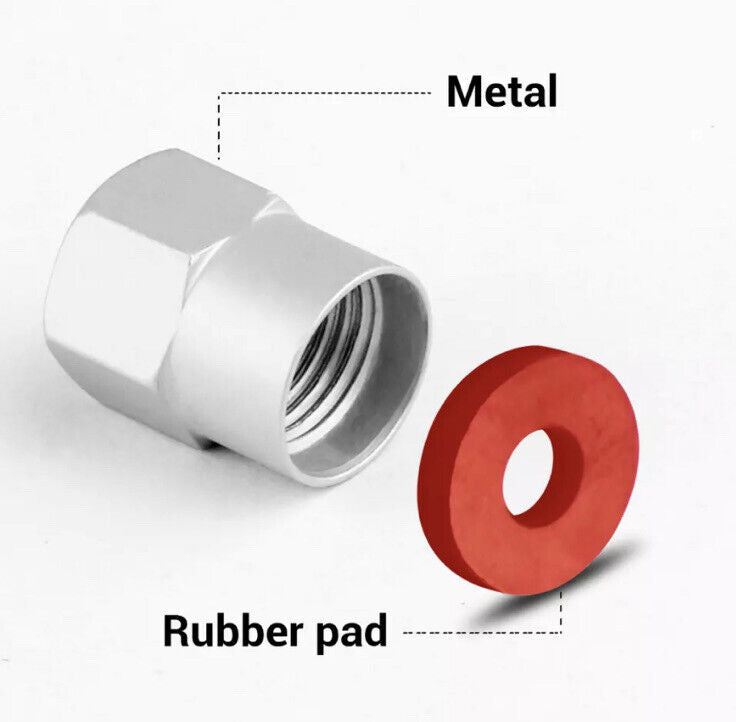 4pcs Silver Metal FR Tyre Stem Valve Dust Caps For Seat FR Leon Cupra Ibiza