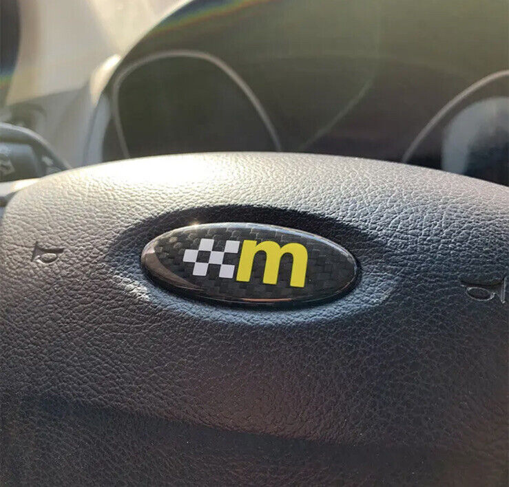 Ford Mountune Carbon Fibre Steering Wheel Badge Overlay For Ford Focus MK3 MK3.5