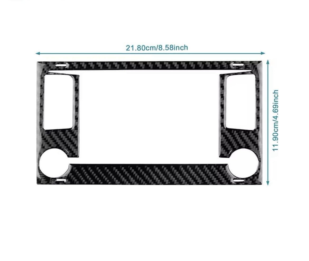 Seat Leon 2013-2015 Carbon Fibre Centre Dash Screen Satnav Surround Trim Cover