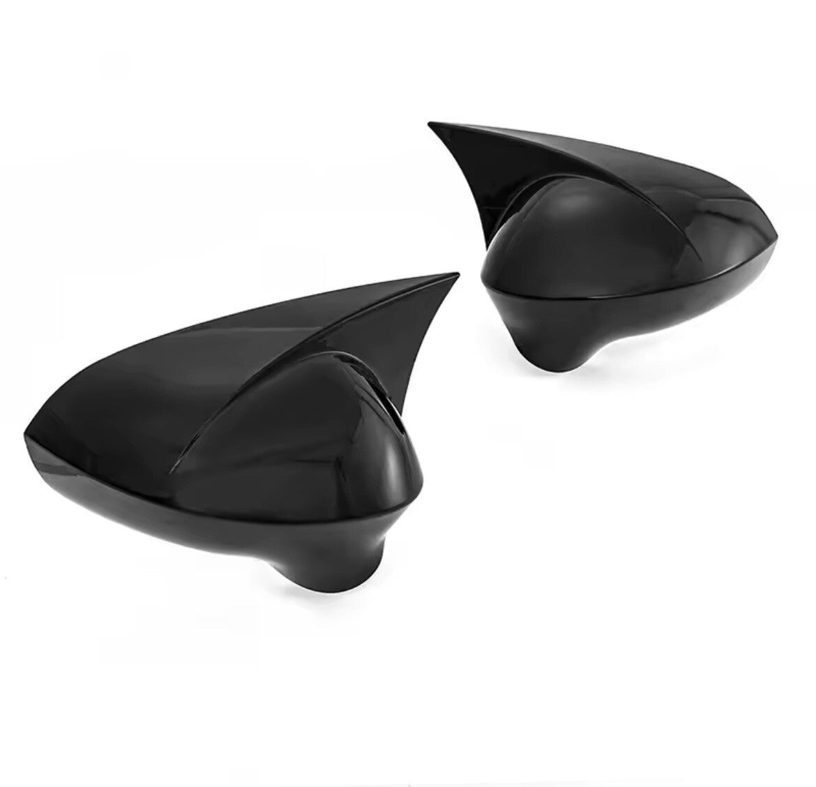 Seat Leon MK2 Ibiza MK4 2008-2017 Gloss Black M Style Wing Mirror Caps Covers