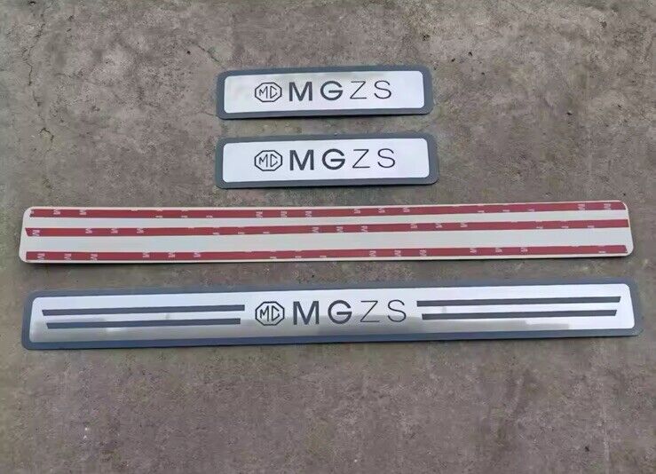 MGZS Stainless Steel Door Sill Protector Strips Scuff Plates 4pcs