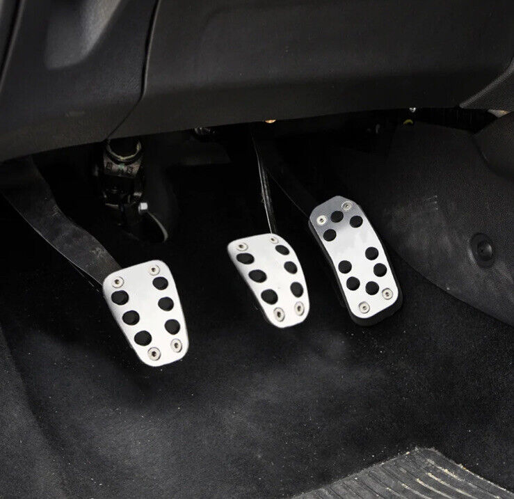 Metal Sport Pedal Covers For Ford Fiesta MK7 MK7.5 08-17 Manual Gas Brake Clutch