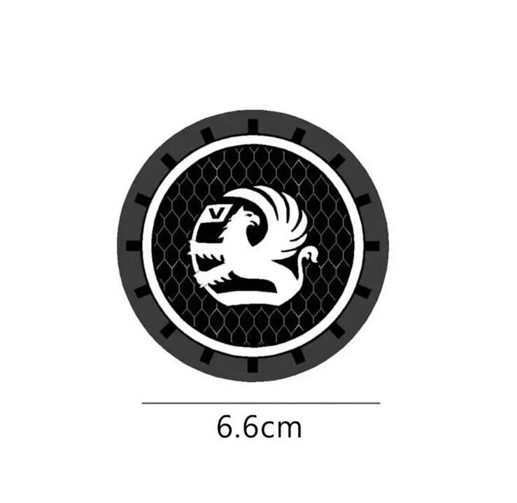 Vauxhall Anti-Slip Drink Coaster Cupholder Mat For Astra Corsa Vectra Zafira x2