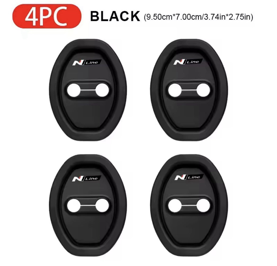 Hyundai N Line Black Silicone Door Lock Protector Covers i10 i20 i30 Tucson 4pcs