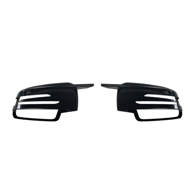 Mercedes A B C CLA E GLA Class Gloss Black Wing Mirror Caps Covers Blade Style
