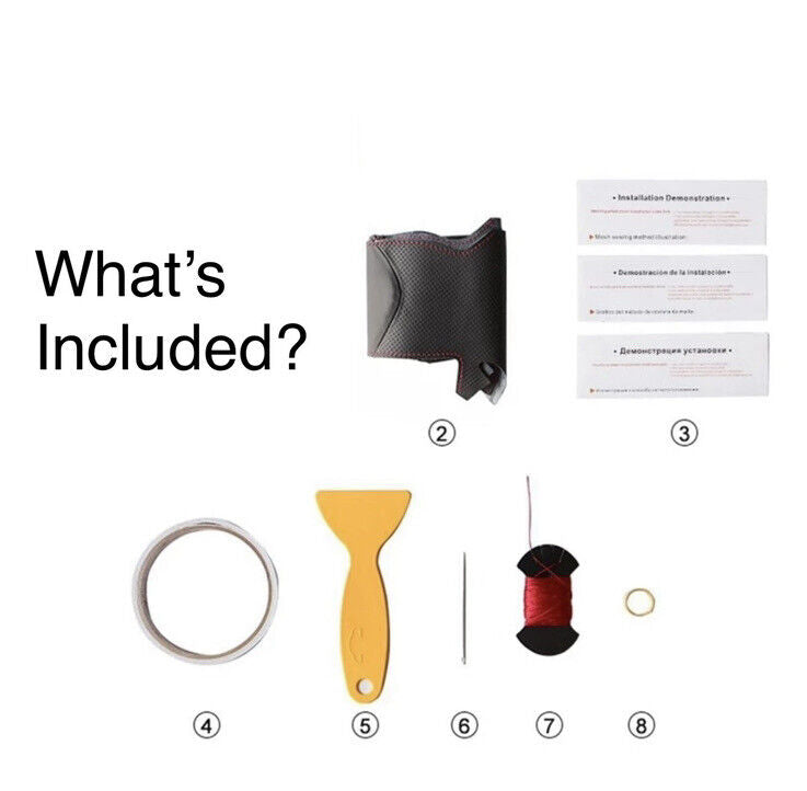 Vauxhall Corsa D 2006-2014 Leather Steering Wheel Cover Self Stitch Blue Thread