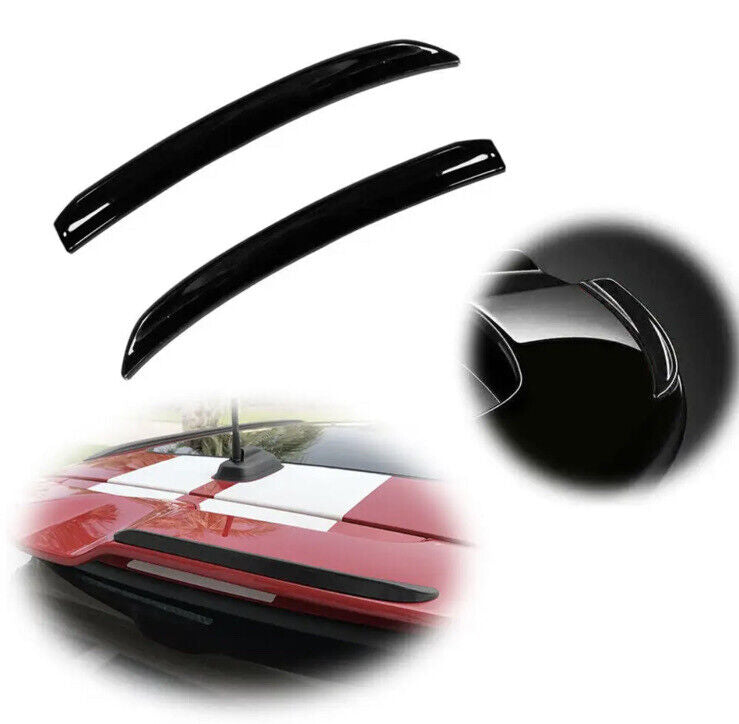 Mini Cooper S JCW F55 F56 Gloss Black Spoiler Extension Rear Wing Lips 2pcs