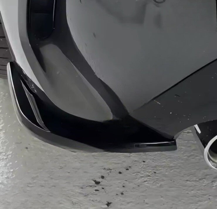 BMW 1 Series F40 M Sport M135i Gloss Black Rear Spats Rear Bumper Side Splitters