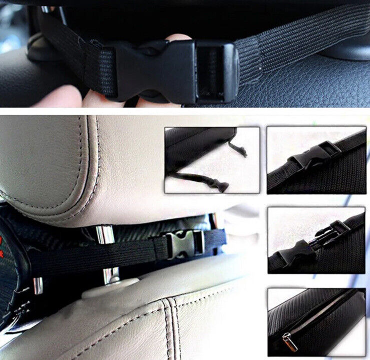 Focus RS Headrest Pillow Carbon Effect PU Leather For Ford Focus RS 2pcs