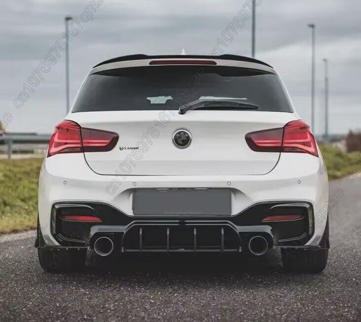 BMW 1 Series F20 F21 2011-2019 Rear Blade Style Diffuser Body Kit Gloss Black