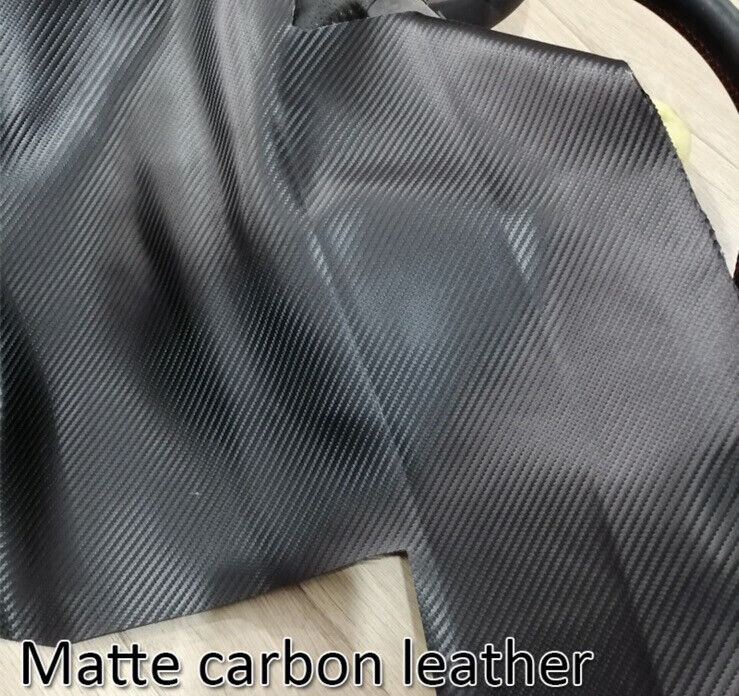 Seat Ibiza Leon Ateca Suede Carbon Fibre Leather Steering Wheel Cover Red Black