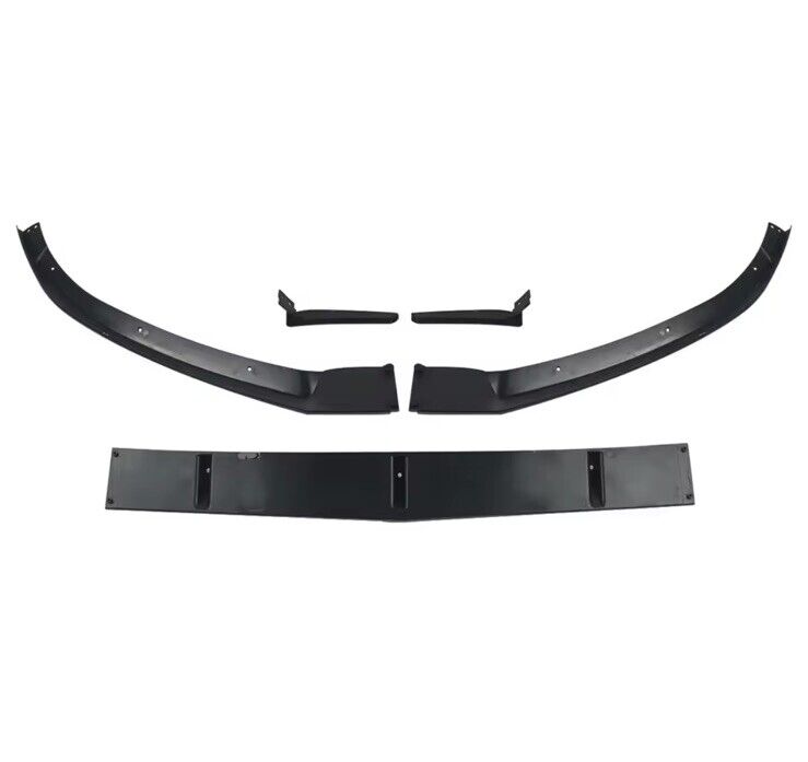 Mercedes C Class W205 C205 AMG Line Sport Gloss Black Front Splitter Kit Lip