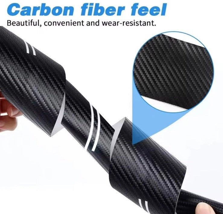 4pcs Honda Civic Carbon Fibre Effect Car Door Sill Protective Strips