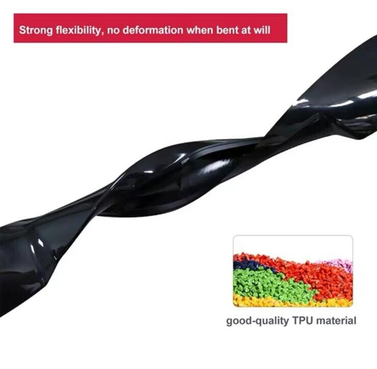 BMW 3 Series F30 2013-2019 TPU Flexible Gloss Black Spoiler Extension Wing Lip